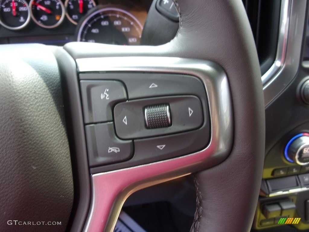 2022 Chevrolet Silverado 2500HD LTZ Crew Cab 4x4 Gideon/Very Dark Atmosphere Steering Wheel Photo #142730567