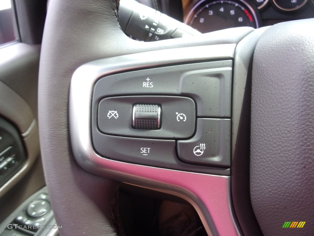 2022 Chevrolet Silverado 2500HD LTZ Crew Cab 4x4 Gideon/Very Dark Atmosphere Steering Wheel Photo #142730588