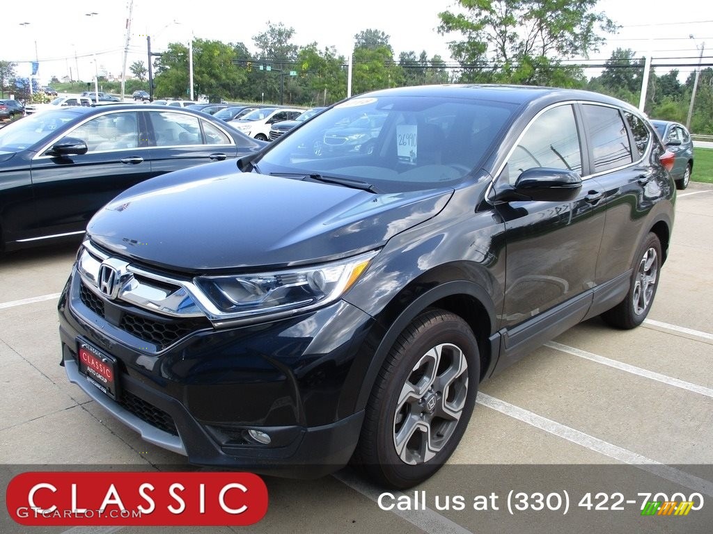2018 CR-V EX-L AWD - Crystal Black Pearl / Black photo #1