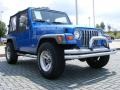 1999 Intense Blue  Pearlcoat Jeep Wrangler Sport 4x4  photo #7