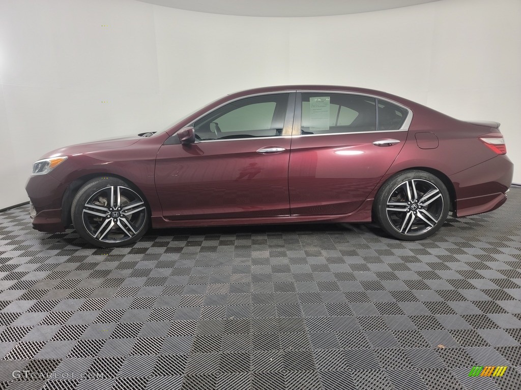 2016 Accord Sport Sedan - Basque Red Pearl II / Black photo #5