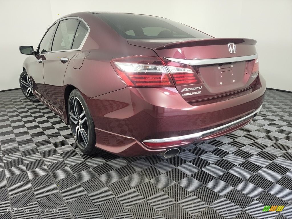 2016 Accord Sport Sedan - Basque Red Pearl II / Black photo #6