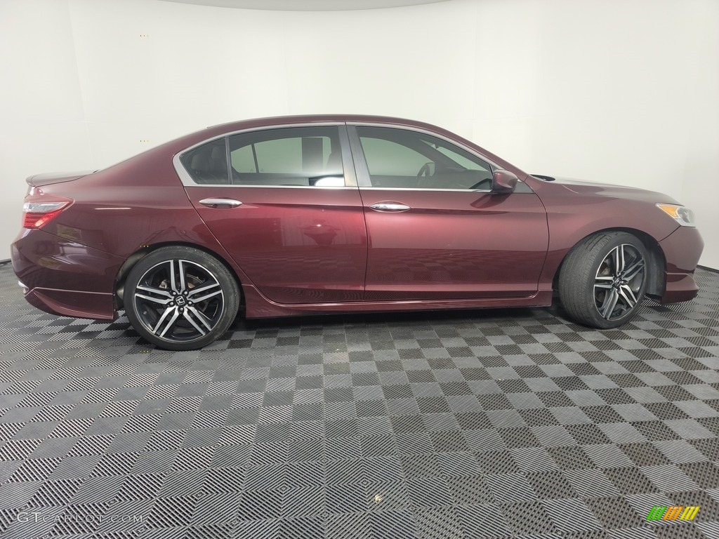 2016 Accord Sport Sedan - Basque Red Pearl II / Black photo #9