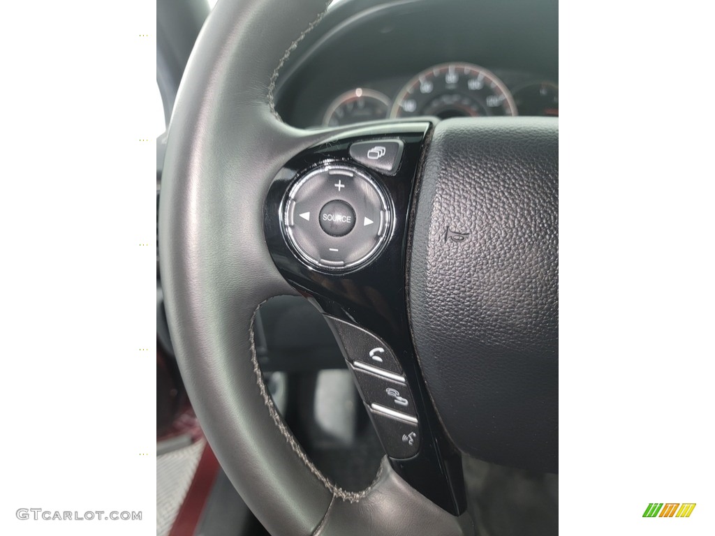 2016 Honda Accord Sport Sedan Black Steering Wheel Photo #142732478