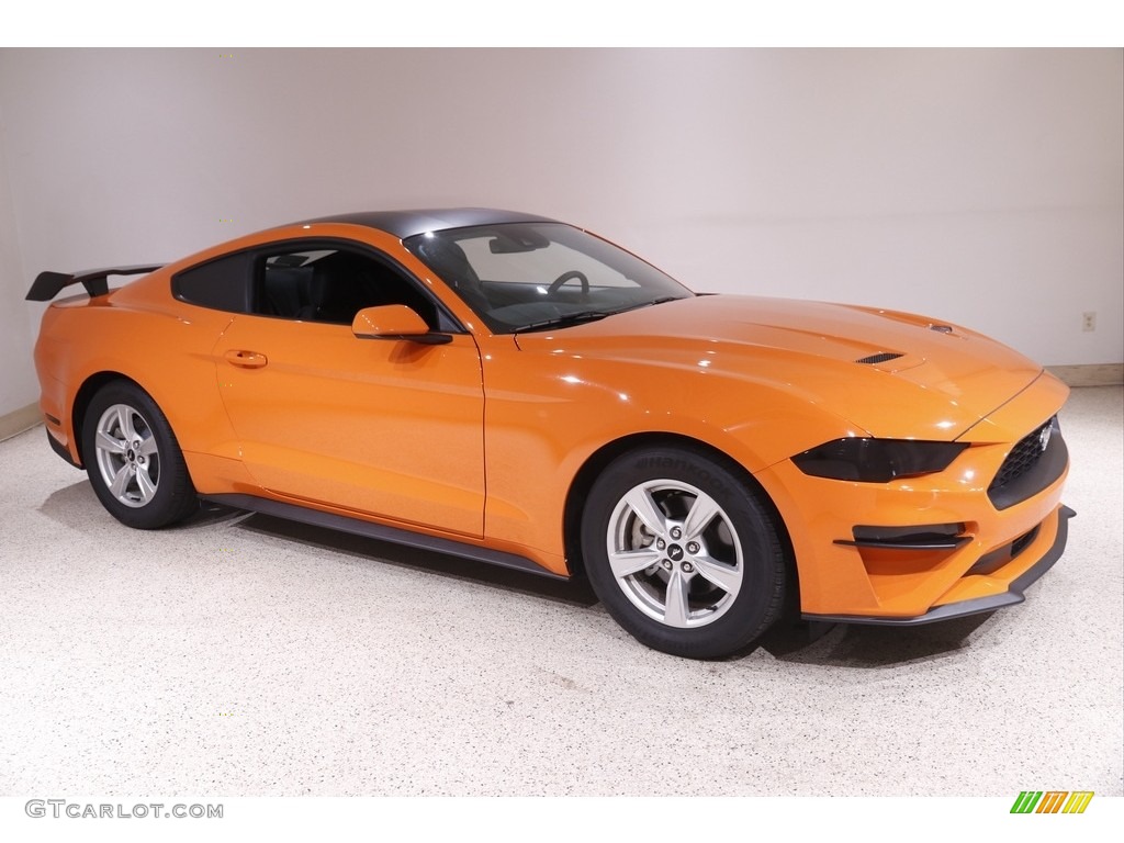 Twister Orange 2020 Ford Mustang EcoBoost Fastback Exterior Photo #142733168