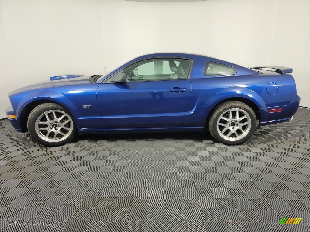 2007 Mustang GT Premium Coupe - Vista Blue Metallic / Light Graphite photo #5