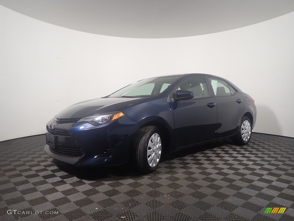 2018 Corolla LE - Blue Crush Metallic / Ash/Dark Gray photo #8