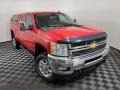 2012 Victory Red Chevrolet Silverado 2500HD LT Extended Cab 4x4  photo #1