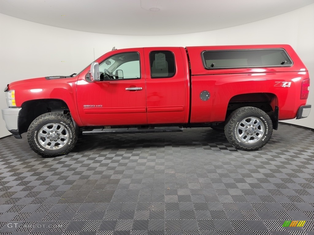 Victory Red 2012 Chevrolet Silverado 2500HD LT Extended Cab 4x4 Exterior Photo #142733798