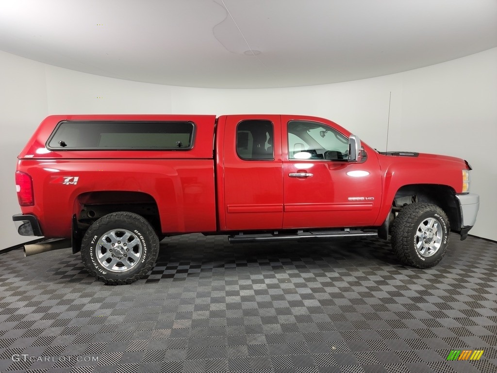 Victory Red 2012 Chevrolet Silverado 2500HD LT Extended Cab 4x4 Exterior Photo #142733852