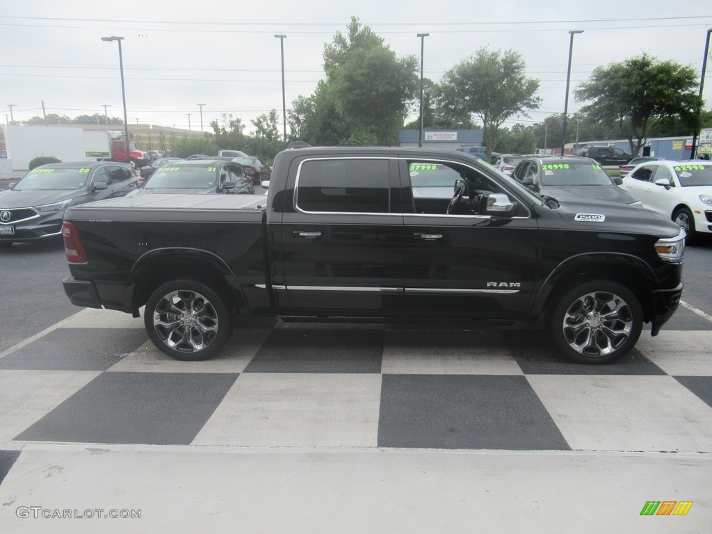 2019 1500 Limited Crew Cab - Diamond Black Crystal Pearl / Black photo #3