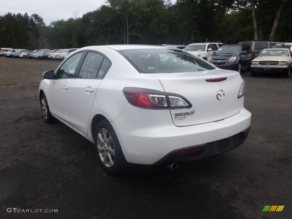 2011 MAZDA3 i Touring 4 Door - Crystal White Pearl Mica / Black photo #4