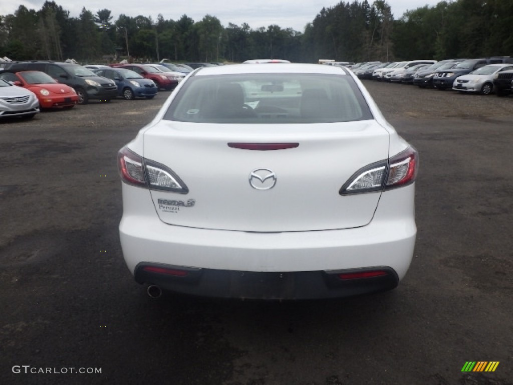 2011 MAZDA3 i Touring 4 Door - Crystal White Pearl Mica / Black photo #5