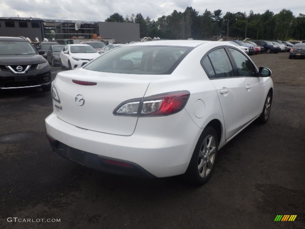 2011 MAZDA3 i Touring 4 Door - Crystal White Pearl Mica / Black photo #6