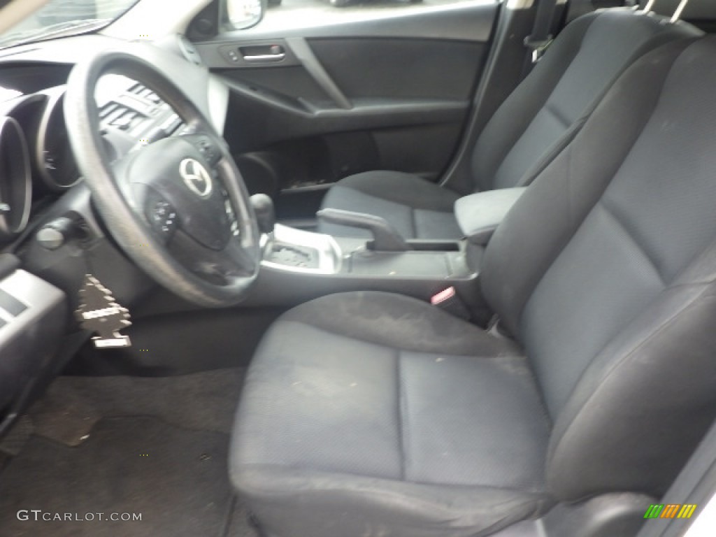 2011 MAZDA3 i Touring 4 Door - Crystal White Pearl Mica / Black photo #7