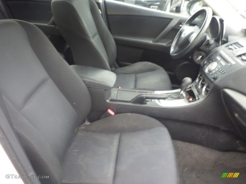 2011 MAZDA3 i Touring 4 Door - Crystal White Pearl Mica / Black photo #8