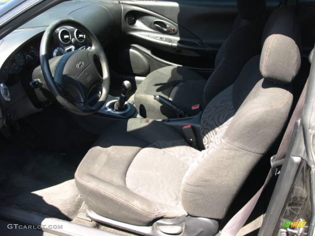 2000 Tiburon Coupe - Jet Black / Black photo #7