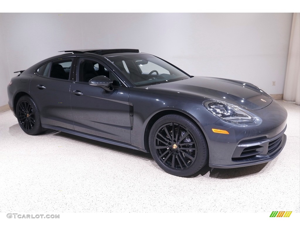 2018 Panamera 4 - Agate Grey Metallic / Black photo #1