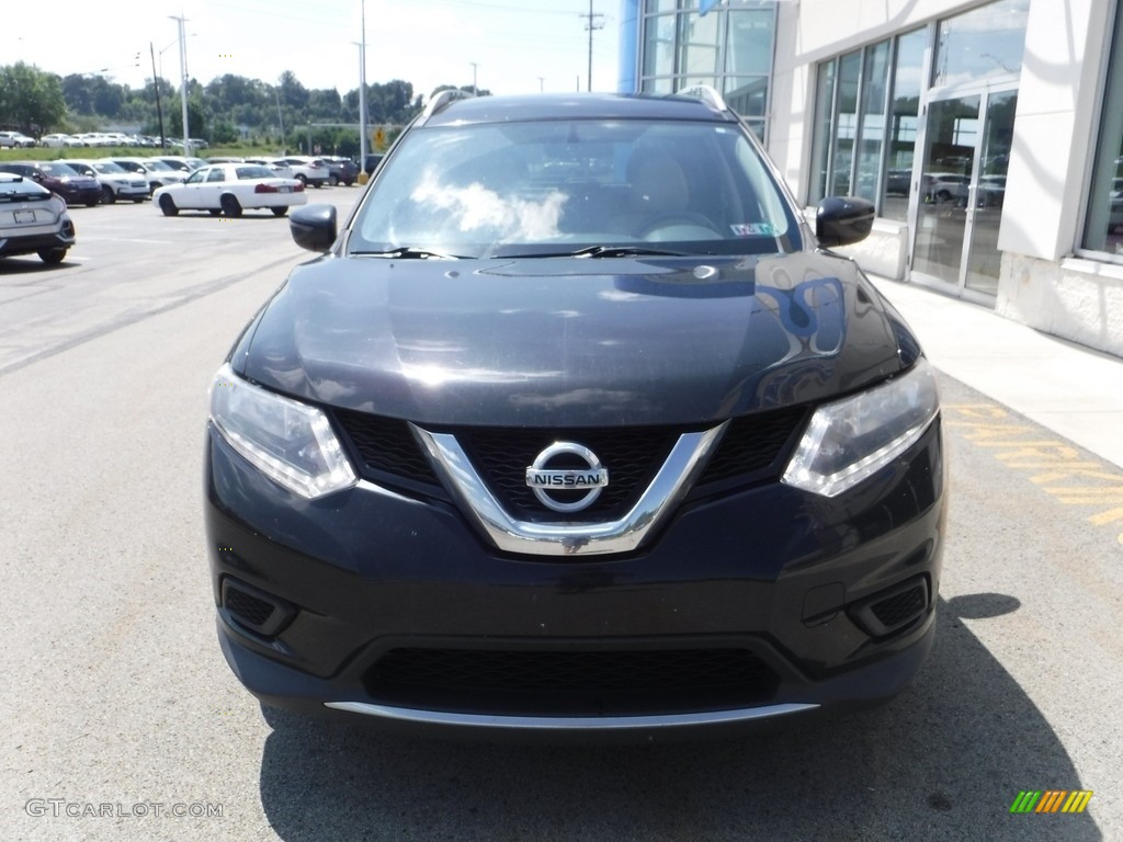 2016 Rogue S AWD - Magnetic Black / Almond photo #3