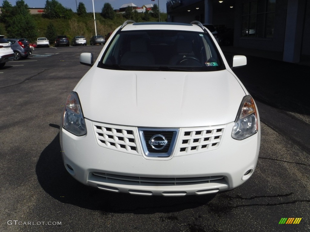 2008 Rogue SL AWD - Phantom White Pearl / Gray photo #5