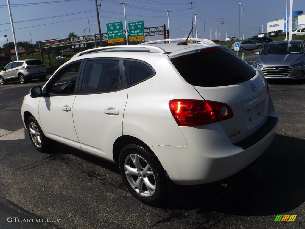 2008 Rogue SL AWD - Phantom White Pearl / Gray photo #8