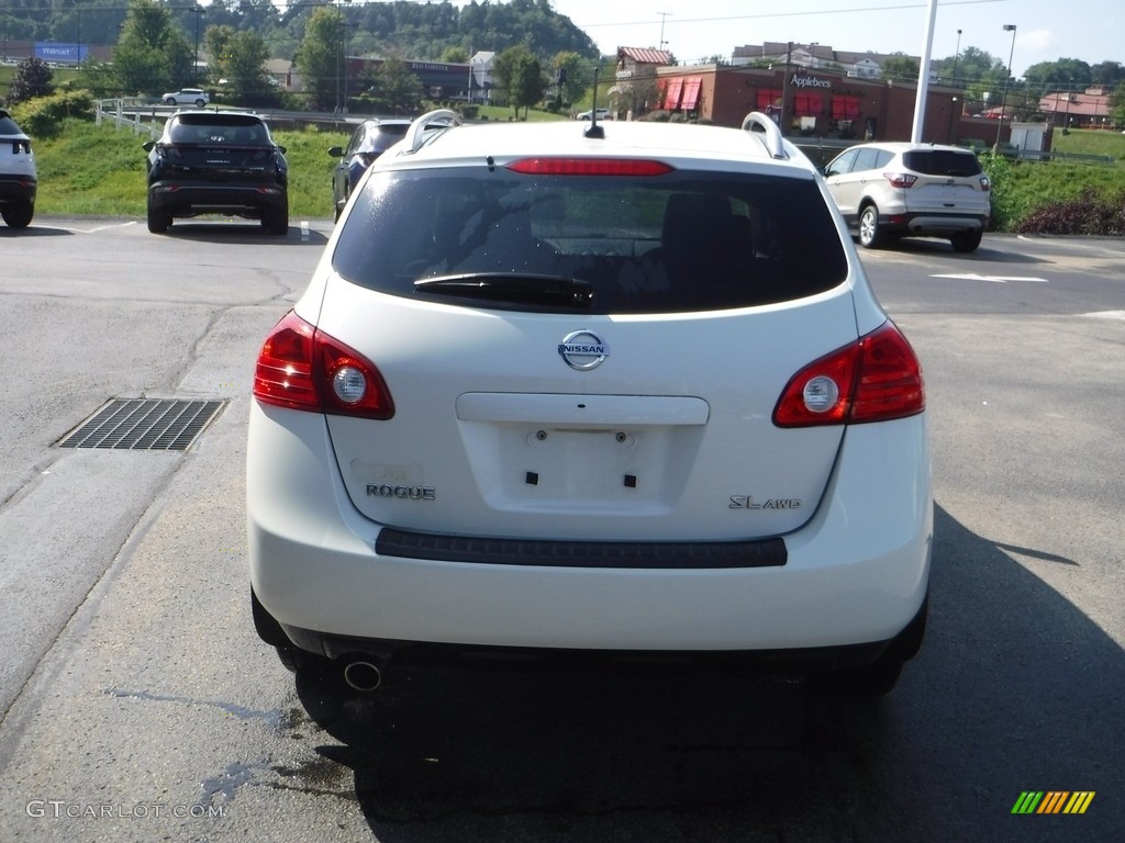 2008 Rogue SL AWD - Phantom White Pearl / Gray photo #9