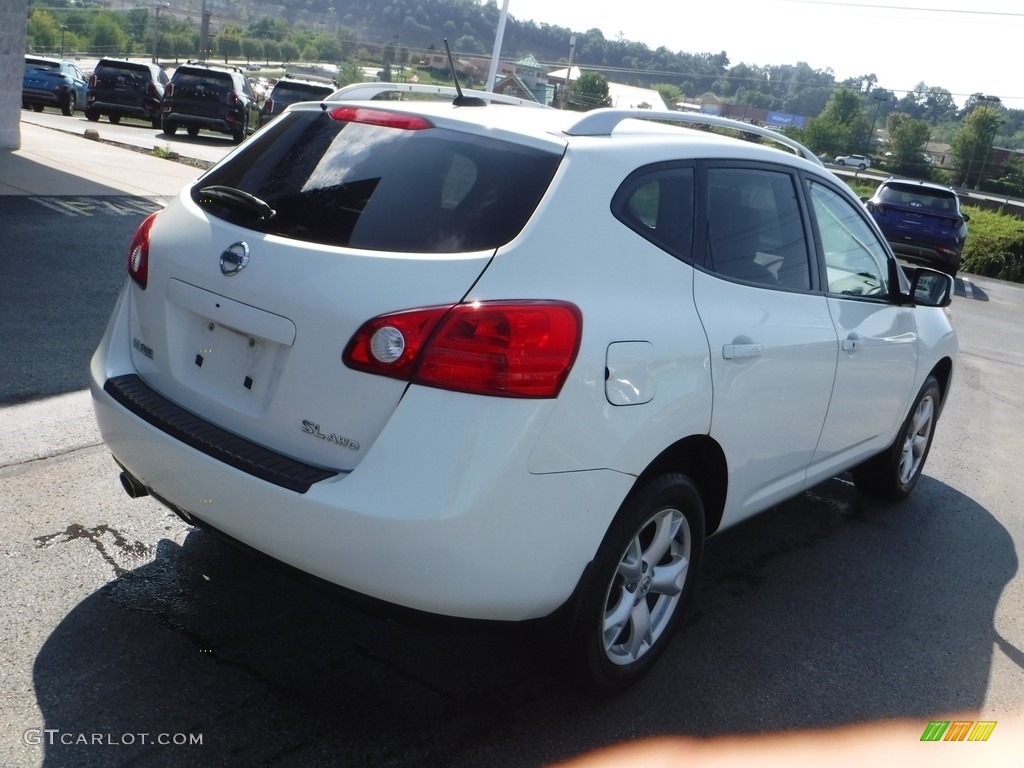 2008 Rogue SL AWD - Phantom White Pearl / Gray photo #10