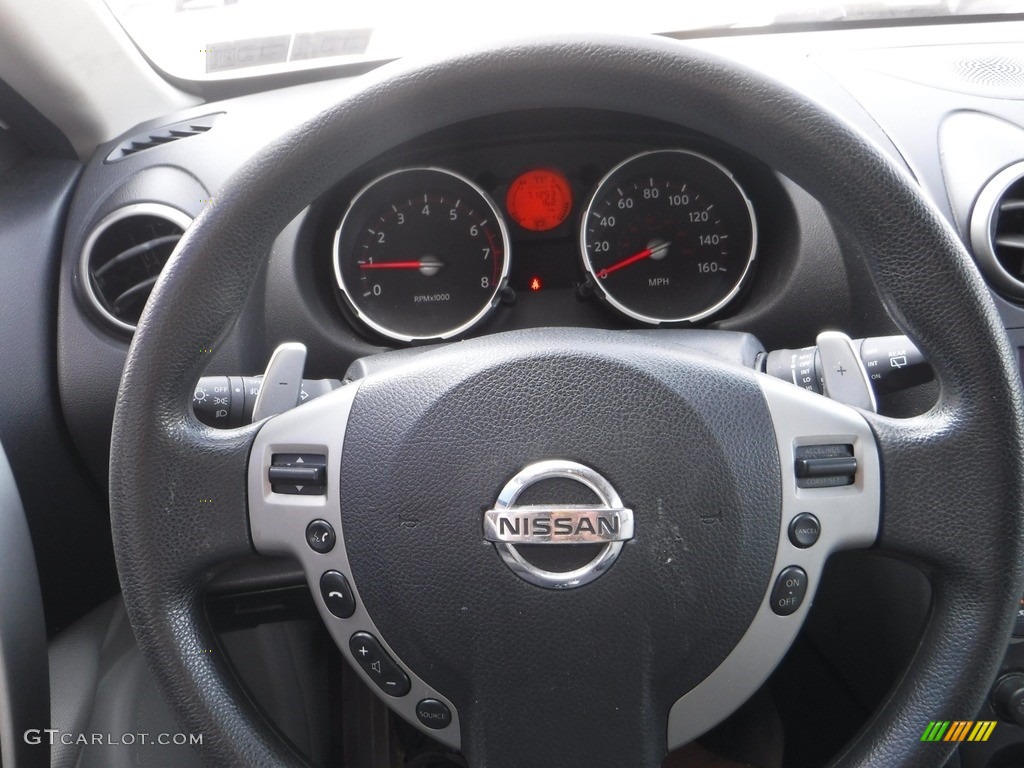 2008 Rogue SL AWD - Phantom White Pearl / Gray photo #17