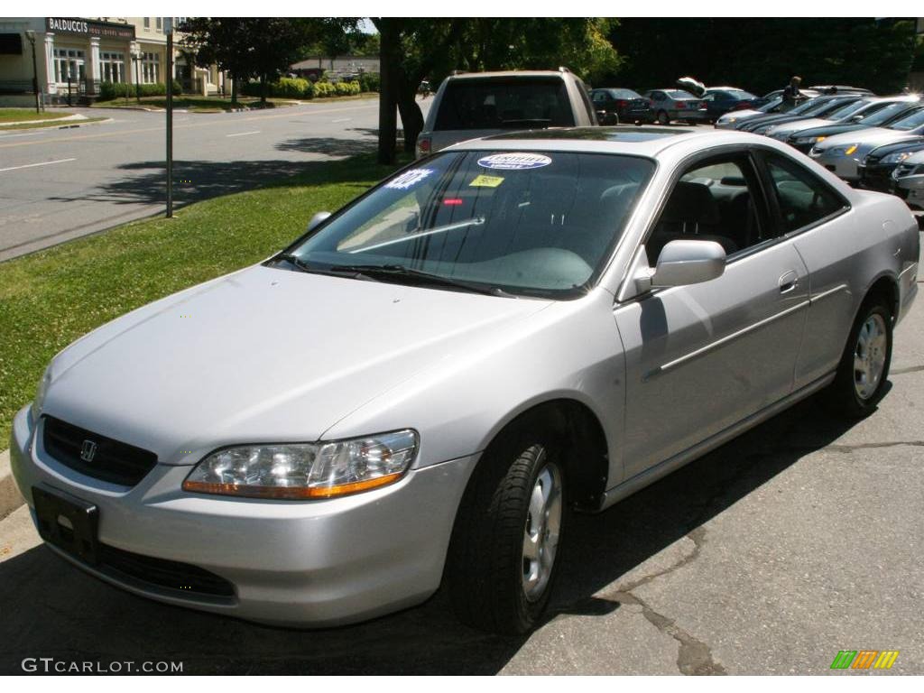 2000 Accord EX Coupe - Satin Silver Metallic / Quartz photo #1
