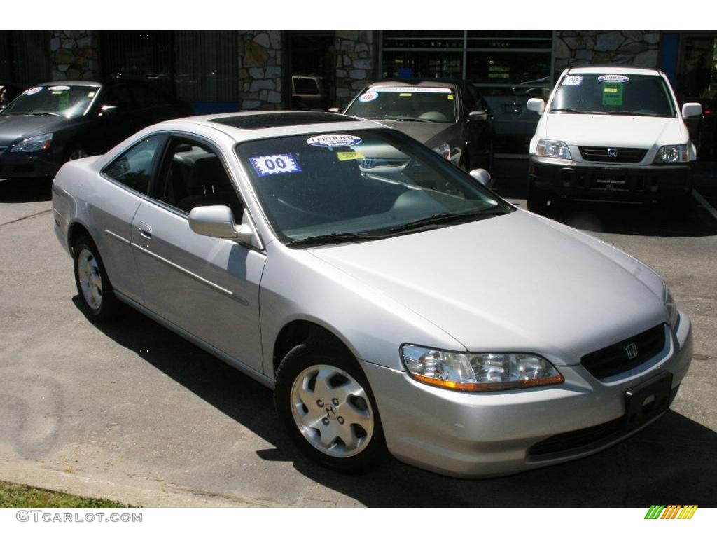 2000 Accord EX Coupe - Satin Silver Metallic / Quartz photo #3