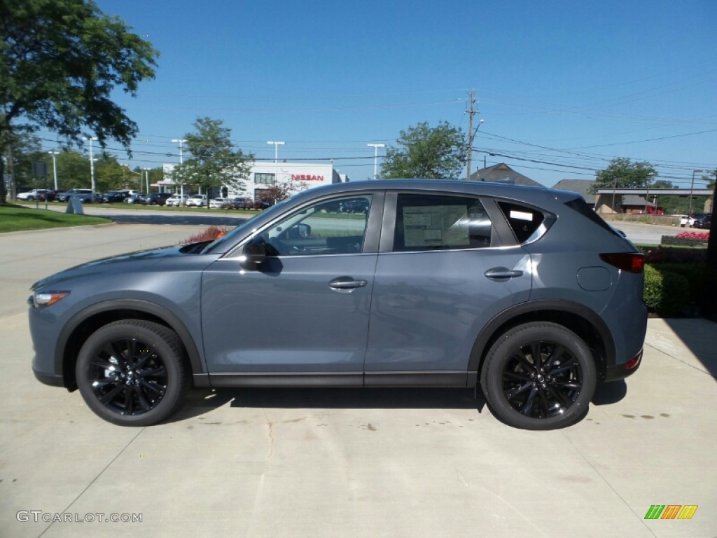 2021 CX-5 Carbon Edition Turbo AWD - Polymetal Gray / Red photo #6
