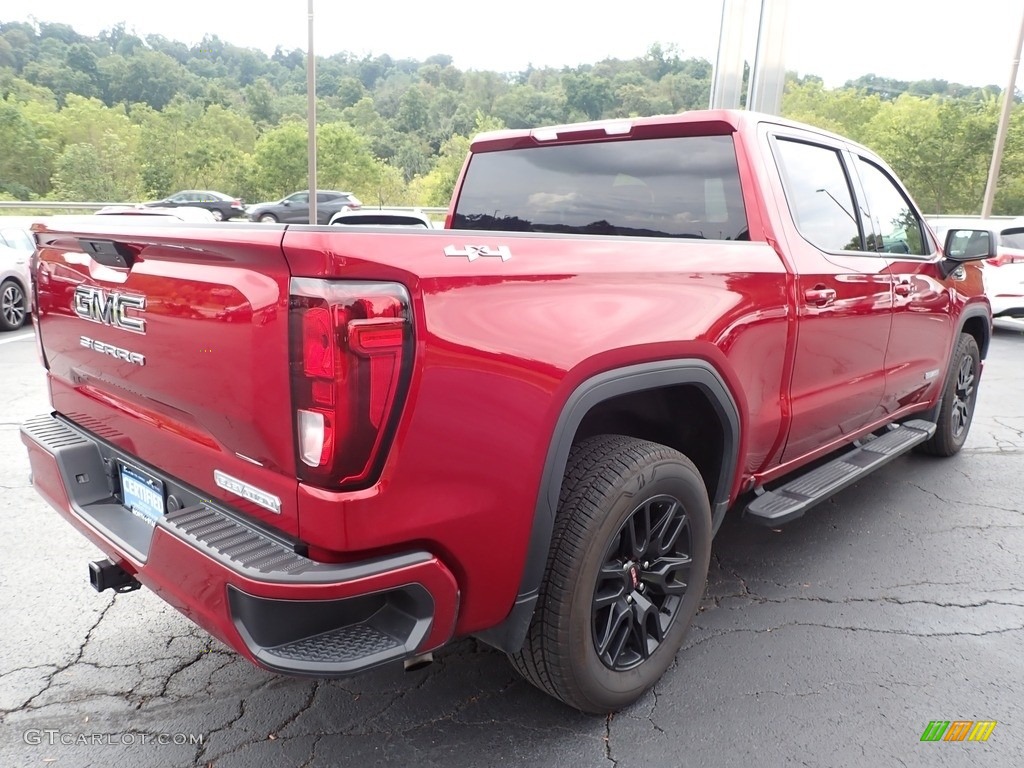 2021 Sierra 1500 Elevation Crew Cab 4WD - Cayenne Red Tintcoat / Jet Black photo #9