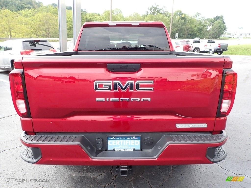 2021 Sierra 1500 Elevation Crew Cab 4WD - Cayenne Red Tintcoat / Jet Black photo #10