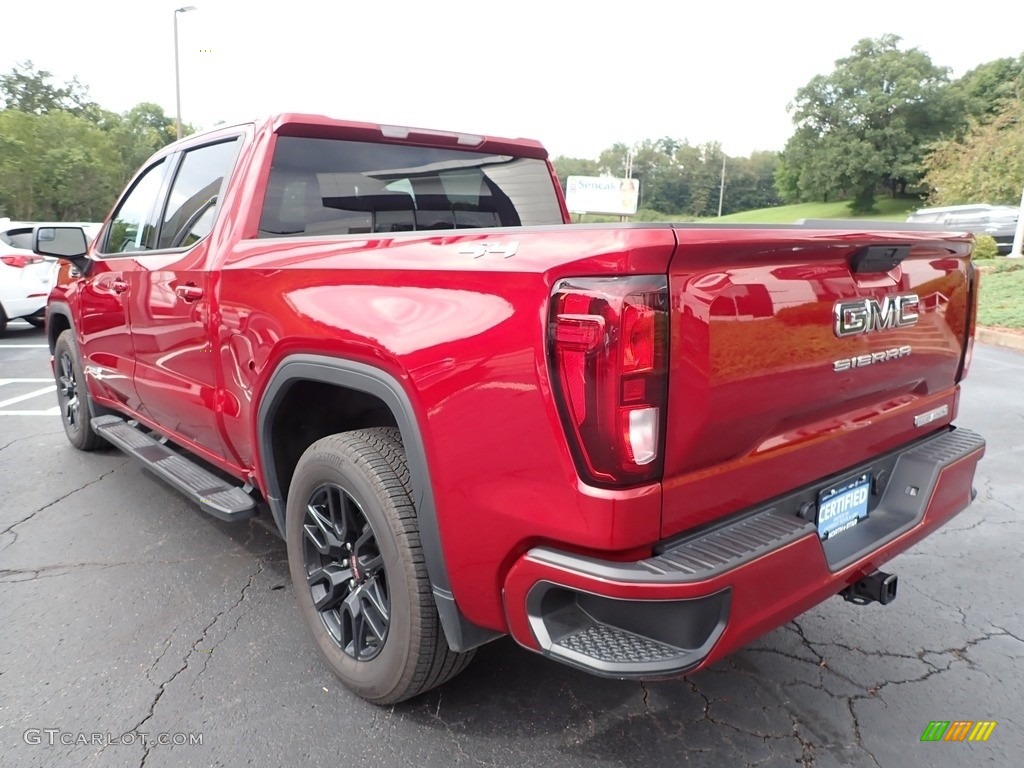 2021 Sierra 1500 Elevation Crew Cab 4WD - Cayenne Red Tintcoat / Jet Black photo #11
