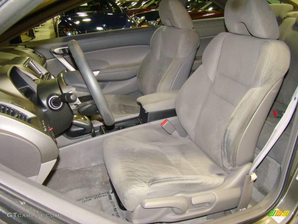 2007 Civic EX Coupe - Galaxy Gray Metallic / Gray photo #7