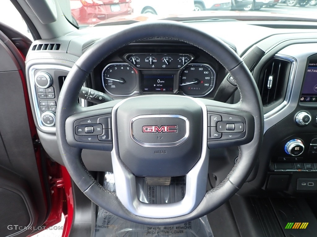 2021 Sierra 1500 Elevation Crew Cab 4WD - Cayenne Red Tintcoat / Jet Black photo #22