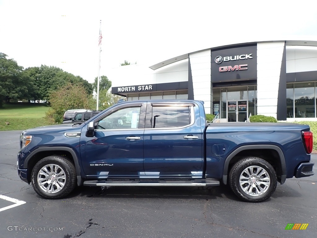 2019 Sierra 1500 Denali Crew Cab 4WD - Pacific Blue Metallic / Dark Walnut/­Dark Ash Grey photo #12