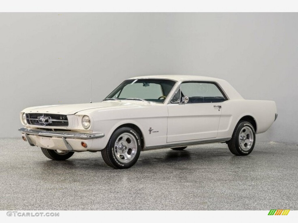 1965 Mustang Coupe - Wimbledon White / Blue photo #1