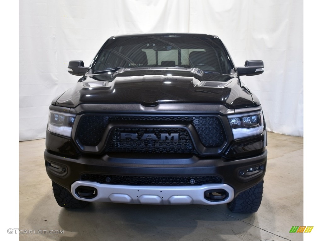 2020 1500 Rebel Crew Cab 4x4 - Diamond Black Crystal Pearl / Red/Black photo #4