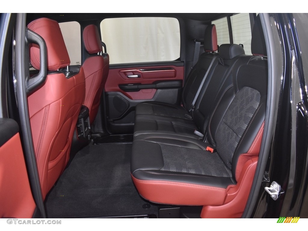 2020 1500 Rebel Crew Cab 4x4 - Diamond Black Crystal Pearl / Red/Black photo #9
