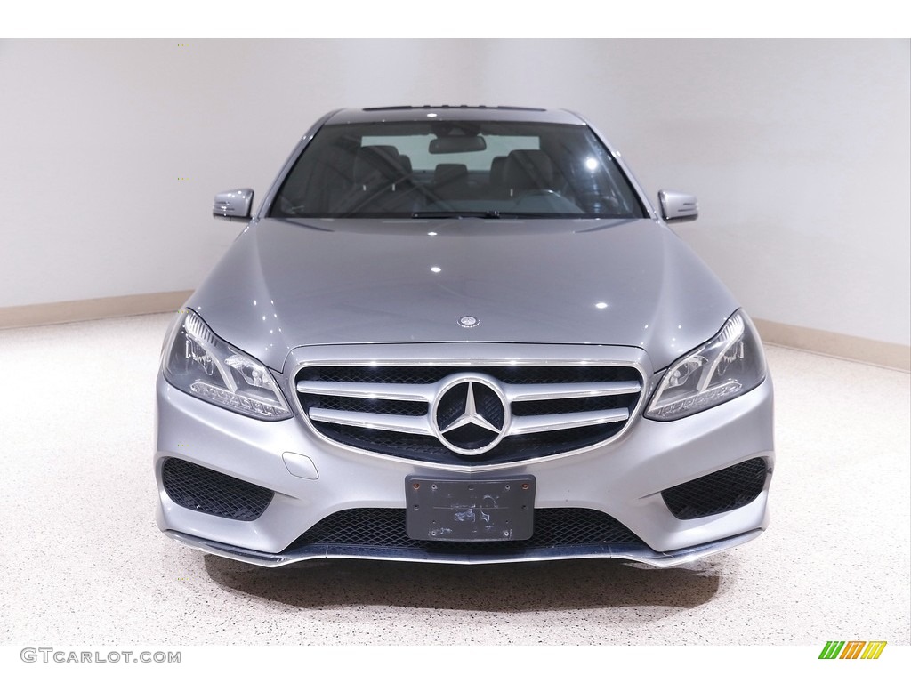 2014 E 350 4Matic Sedan - Paladium Silver Metallic / Black photo #2