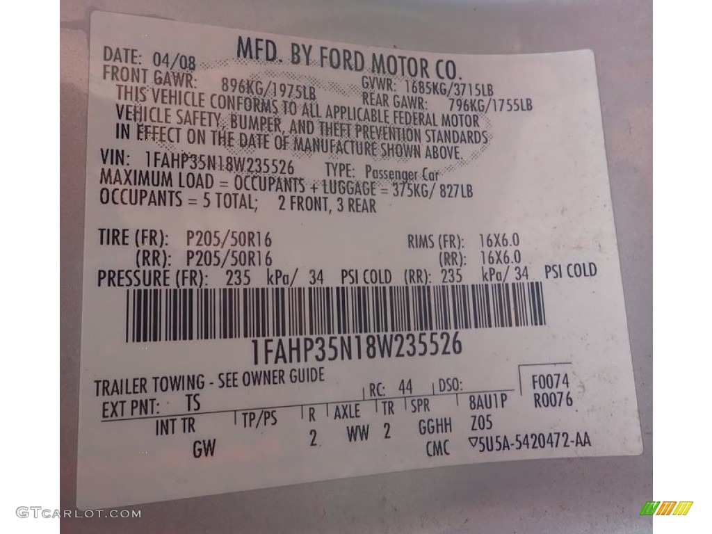 2008 Focus SES Sedan - Silver Frost Metallic / Charcoal Black photo #14