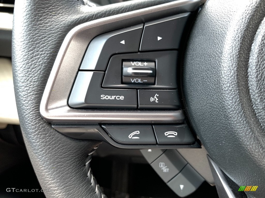 2020 Subaru Ascent Premium Slate Steering Wheel Photo #142739641