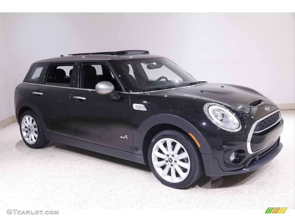 2017 Clubman Cooper S ALL4 - Midnight Black Metallic / Double Stripe Carbon Black photo #1