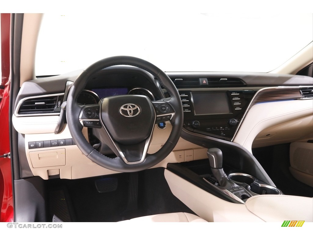 2018 Camry XLE - Ruby Flare Pearl / Macadamia photo #6