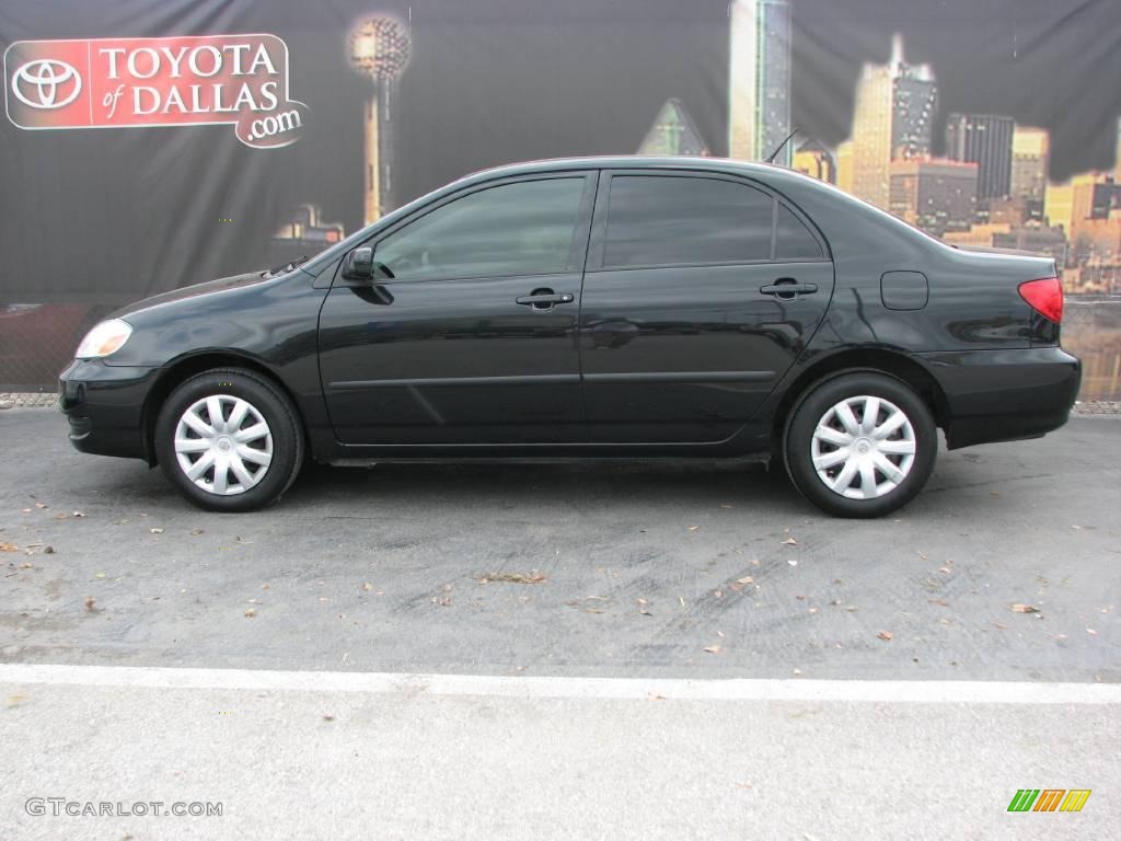 2007 Corolla CE - Black Sand Pearl / Dark Charcoal photo #1