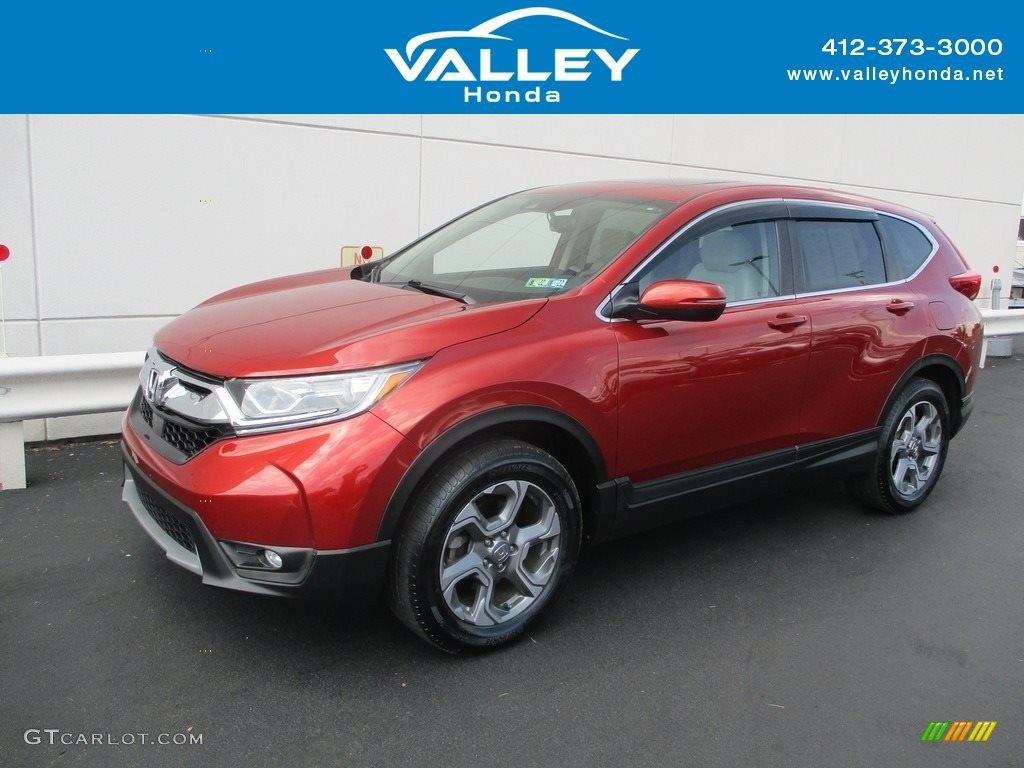 2017 CR-V EX-L AWD - Molten Lava Pearl / Ivory photo #1