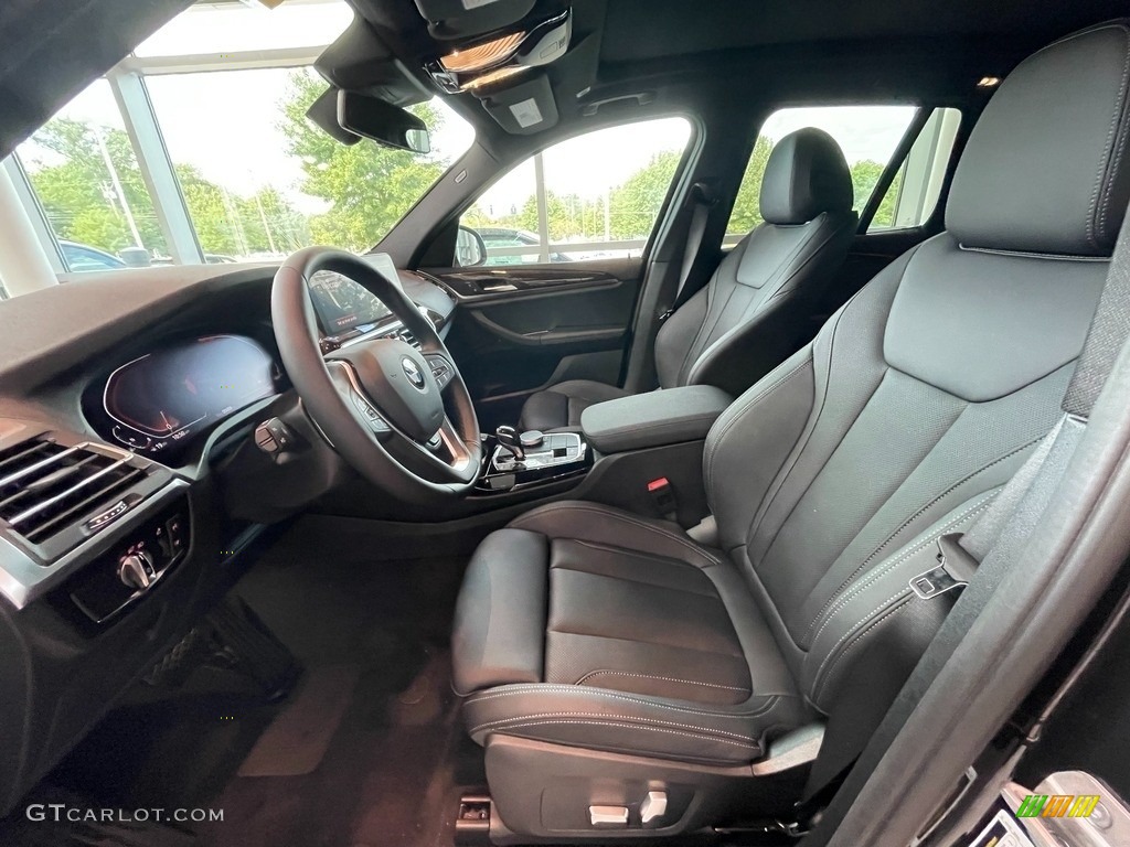 Black Interior 2022 BMW X3 xDrive30i Photo #142742742