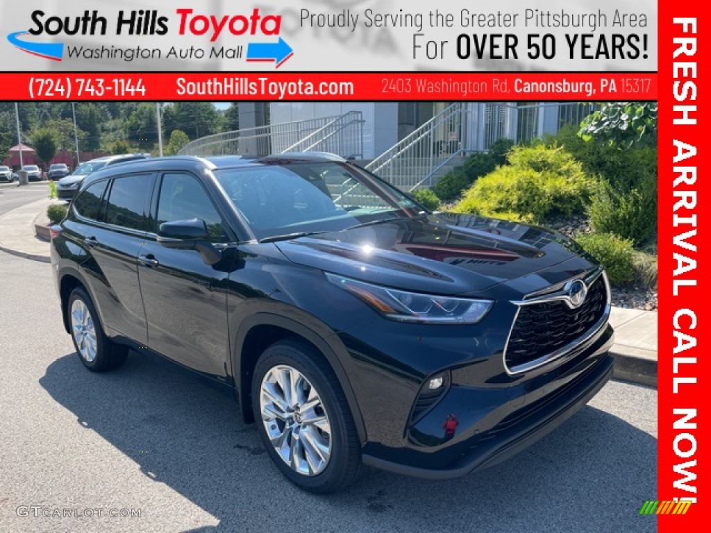 Midnight Black Metallic Toyota Highlander