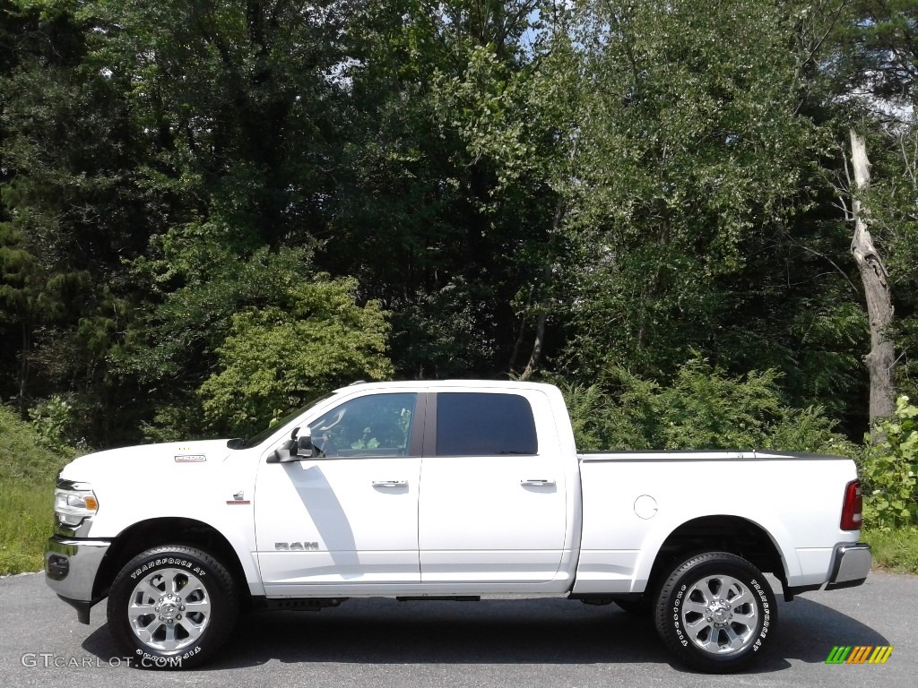 Bright White 2021 Ram 2500 Laramie Crew Cab 4x4 Exterior Photo #142744507